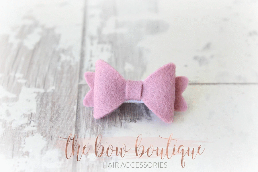Mini baby felt bows | 25 Colours | Clip or bobble