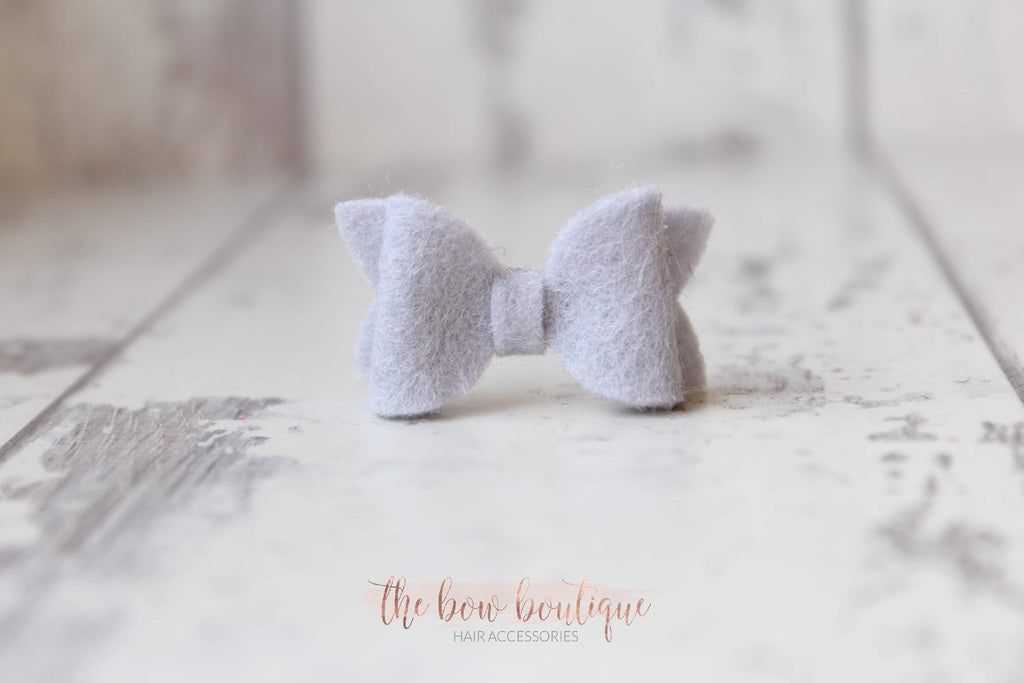 Petite deluxe felt bows | 25 Colours | Clip or bobble
