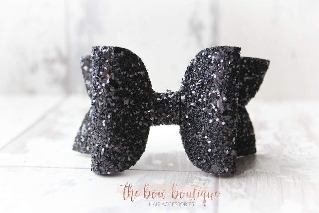 Large deluxe glitter bows | 23 colours