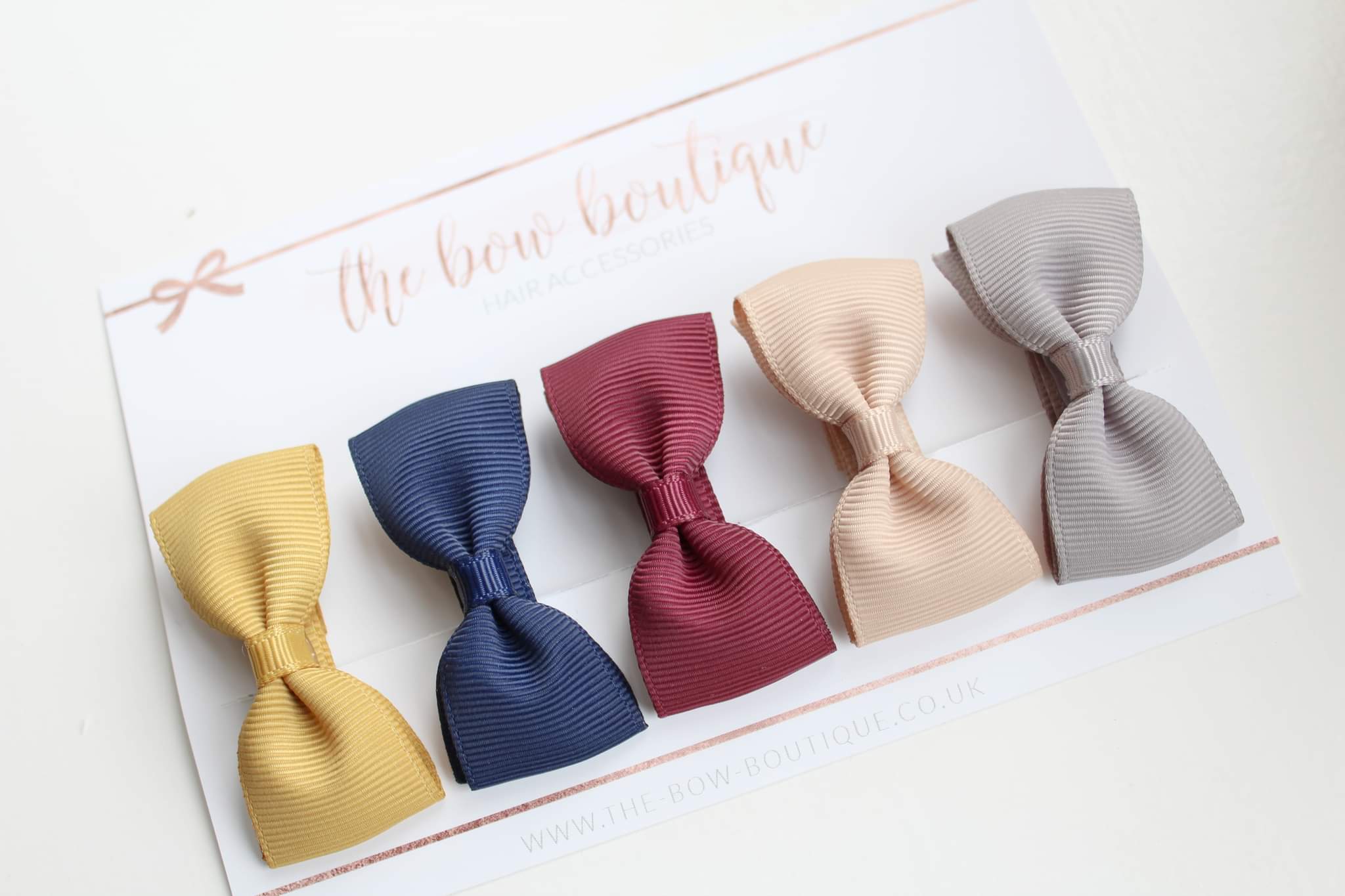 Autumn pinch bow set | Clips or bobbles | Standard size