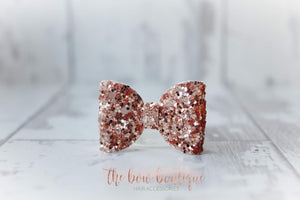 Mini glitter bows (25 Colours)