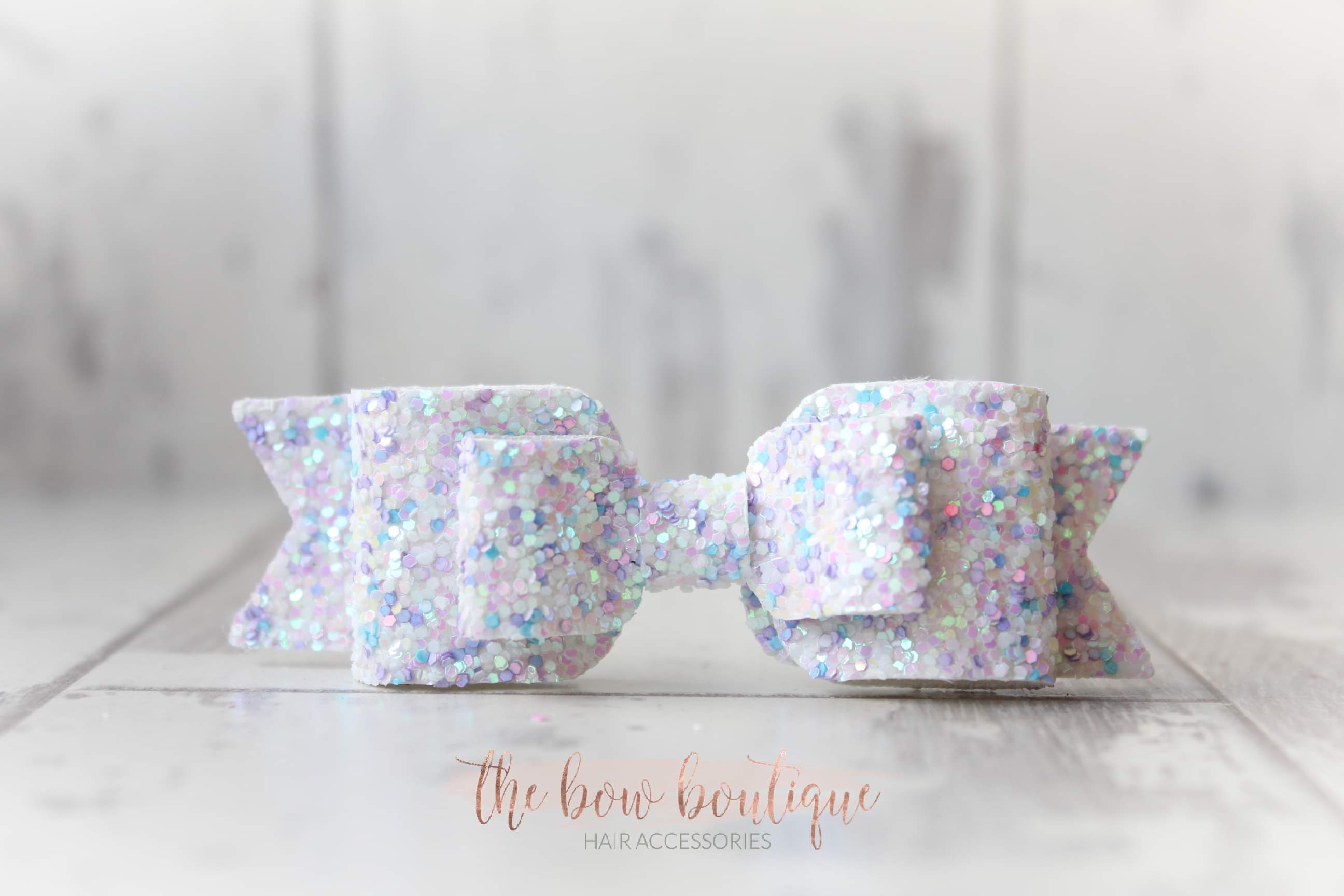 Double glitter bows | 20 colours | Clip or headband