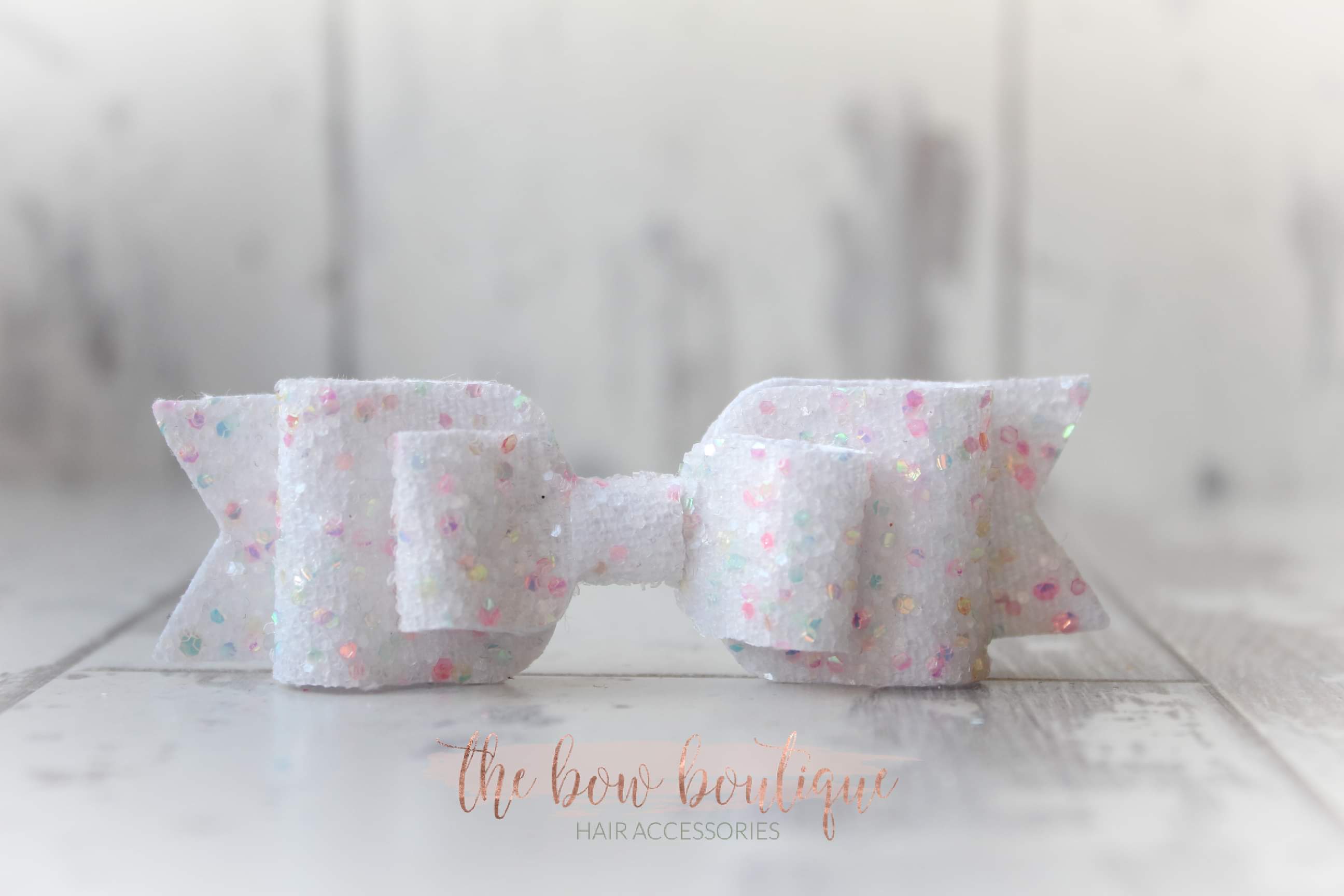 Double glitter bows | 20 colours | Clip or headband