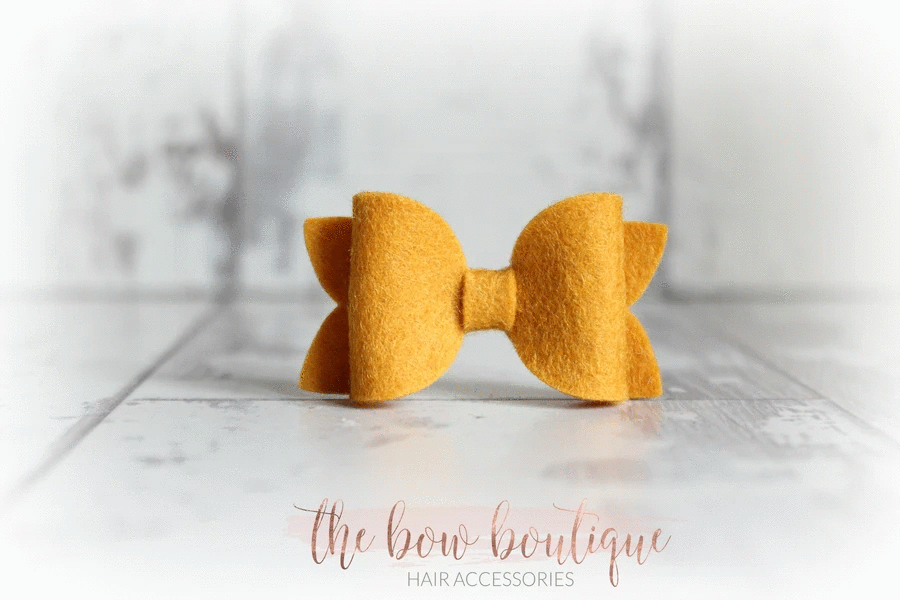 Mini deluxe felt bows | 25 Colours | Clip or headband