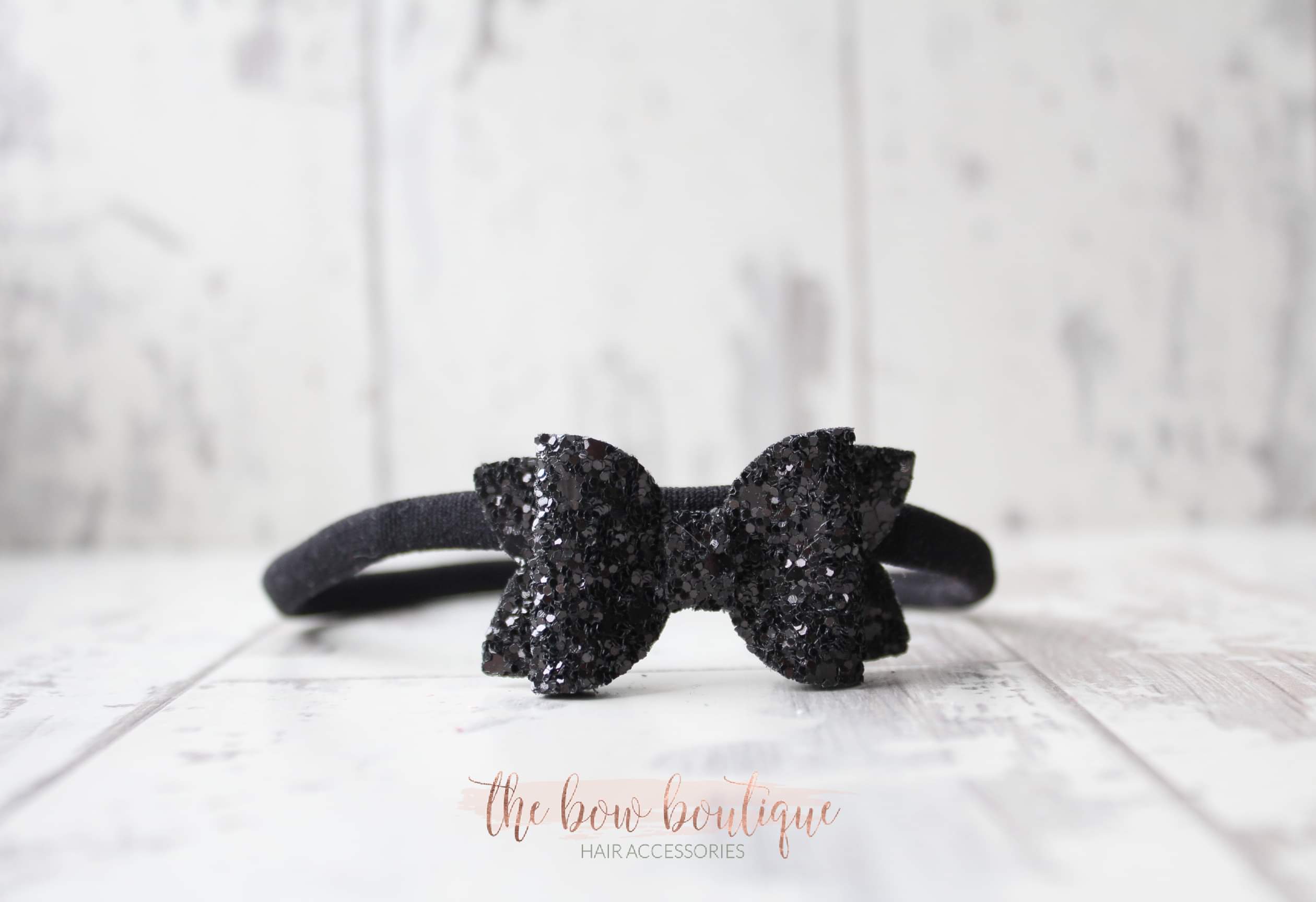 Mini deluxe glitter bows | 22 Colours | Clip, headband or bobble