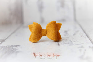 Petite deluxe felt bows (25 Colours)