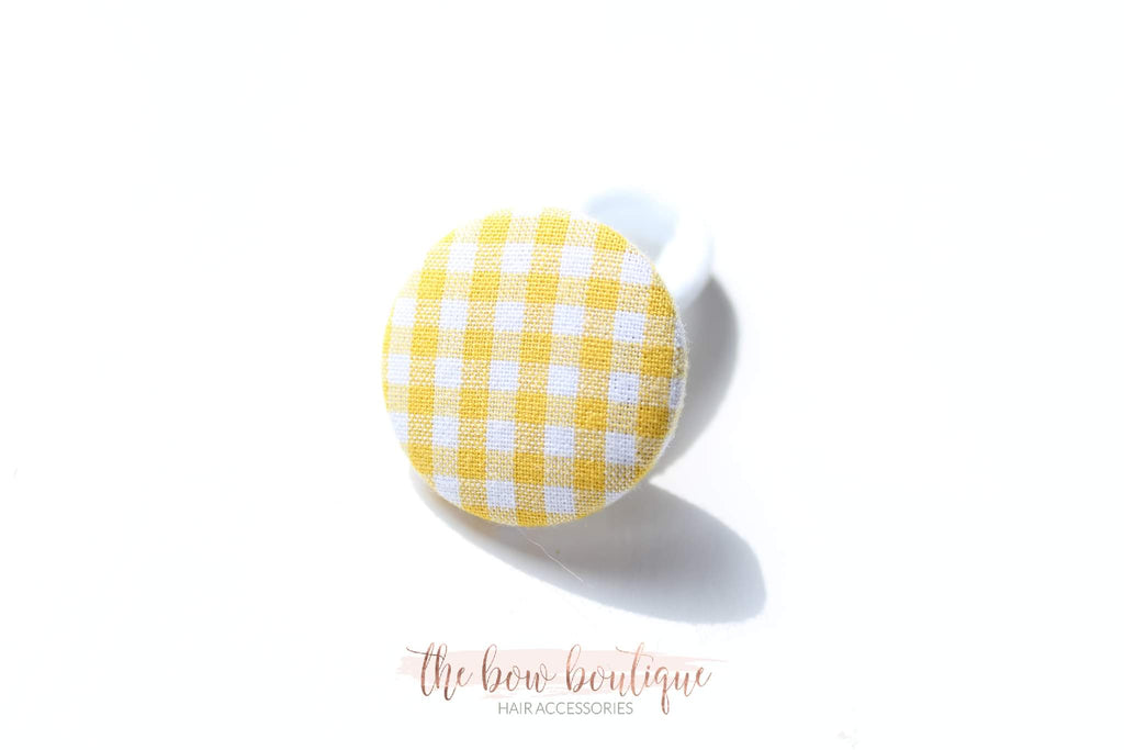 School gingham button bobbles | 8 Colours
