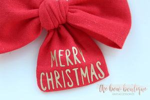 Merry Christmas sweetheart bows