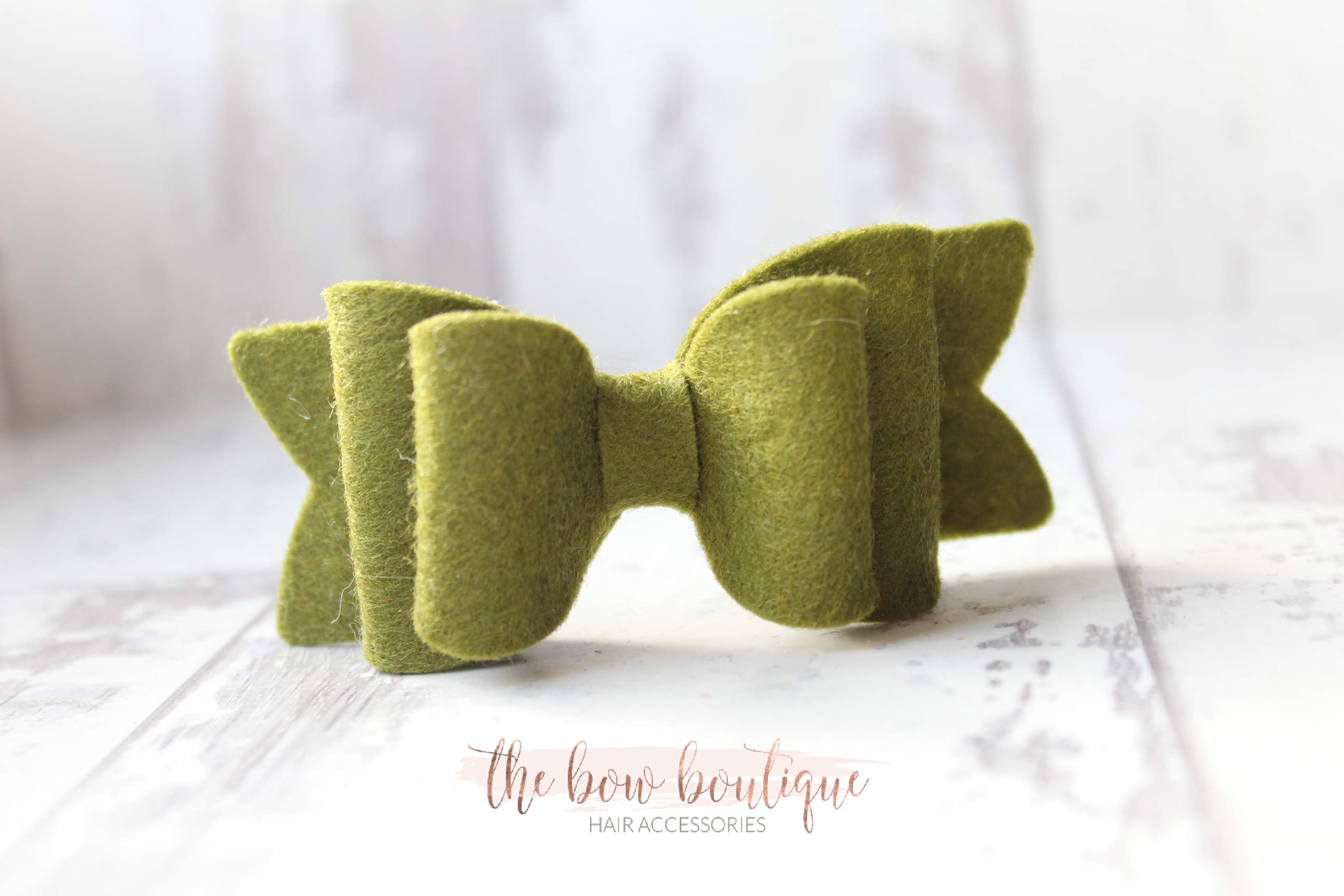Chunky double felt bows | 23 Colours | Clip or headband