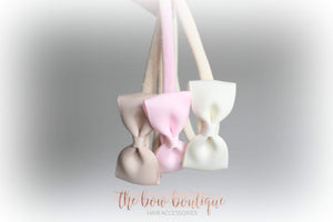 Pinch bow headband set