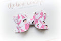 Pink elf medium deluxe bow | Clip or headband