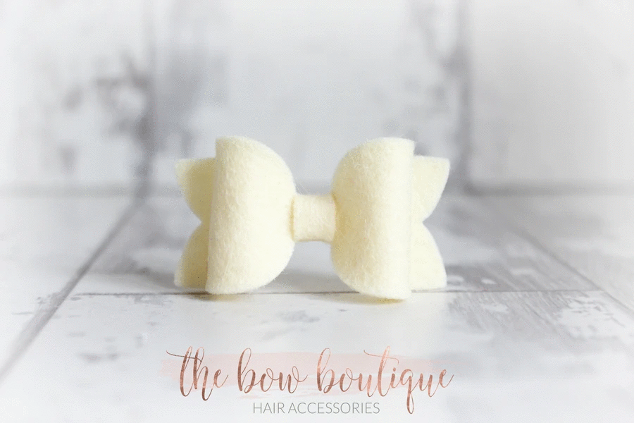 Mini deluxe felt bows | 25 Colours | Clip or headband