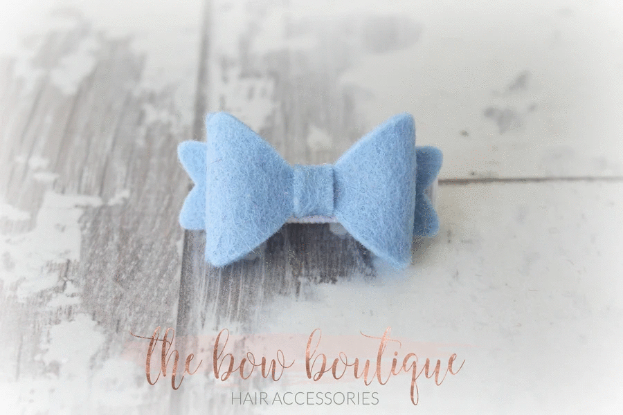 Mini baby felt bows | 25 Colours | Clip or bobble