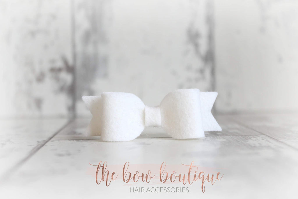 Small felt bows | 25 Colours | Clip or headband