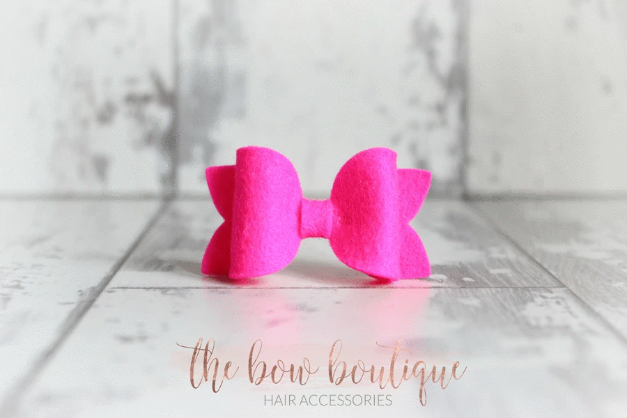 Mini deluxe felt bows | 25 Colours | Clip or headband