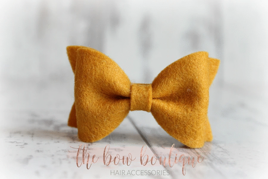 Small luxury felt bows | 25 Colours | Clip or headband