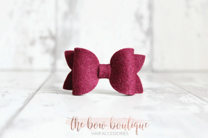 Mini deluxe felt bows (25 Colours)