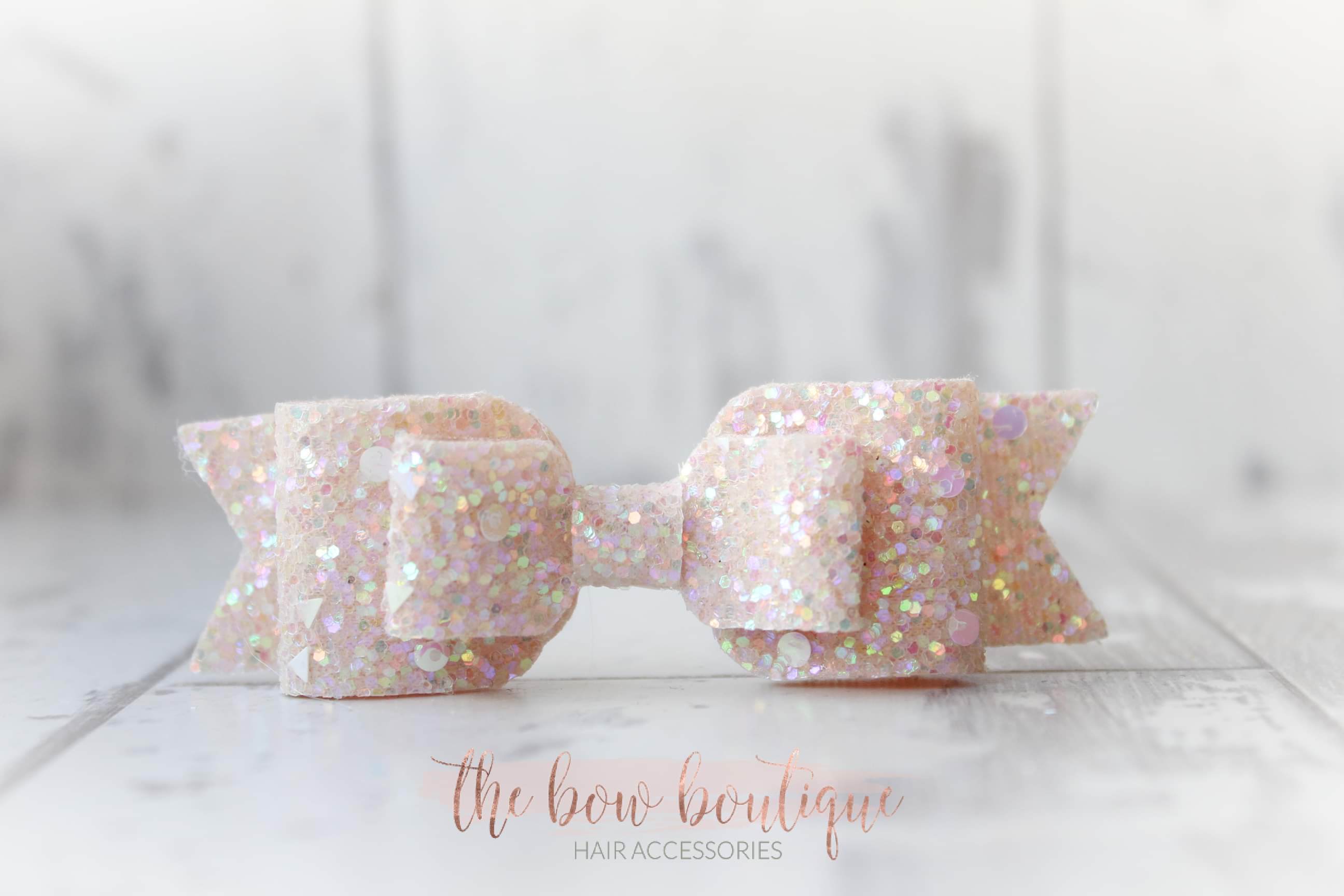 Double glitter bows | 20 colours | Clip or headband