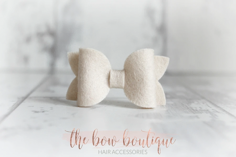Mini deluxe felt bows | 25 Colours | Clip or headband