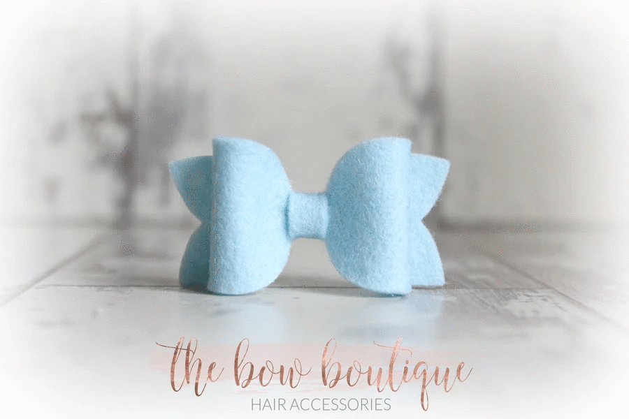 Mini deluxe felt bows | 25 Colours | Clip or headband