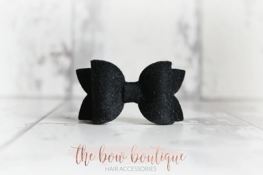 Mini deluxe felt bows | 25 Colours | Clip or headband