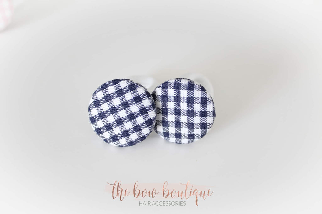 School gingham button bobbles | 8 Colours