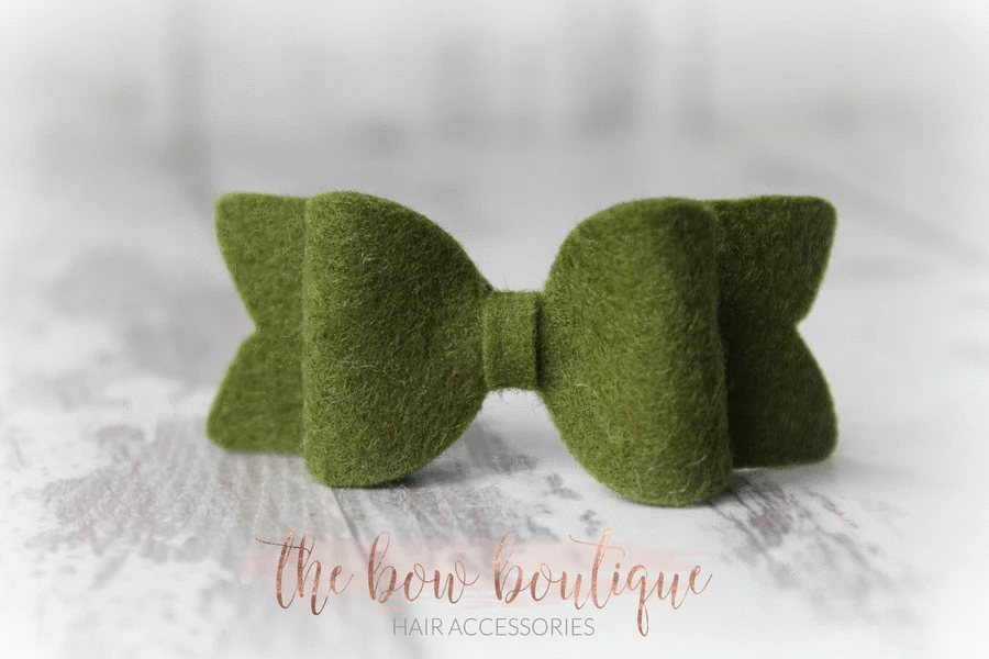 Small chunky felt bows | 25 Colours | Clip or headband