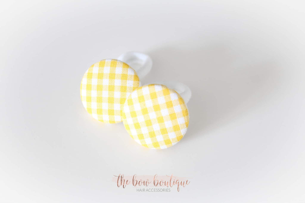 School gingham button bobbles | 8 Colours