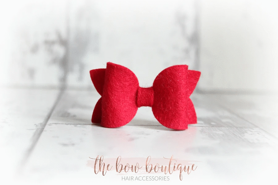 Mini deluxe felt bows | 25 Colours | Clip or headband