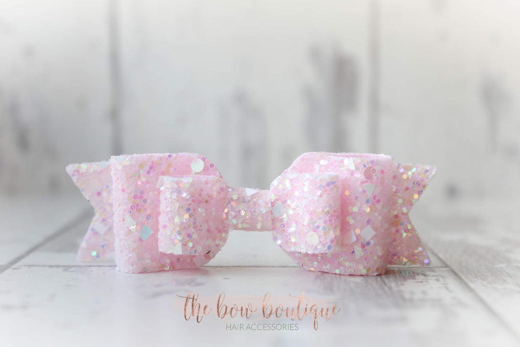 Double glitter bows | 20 colours | Clip or headband
