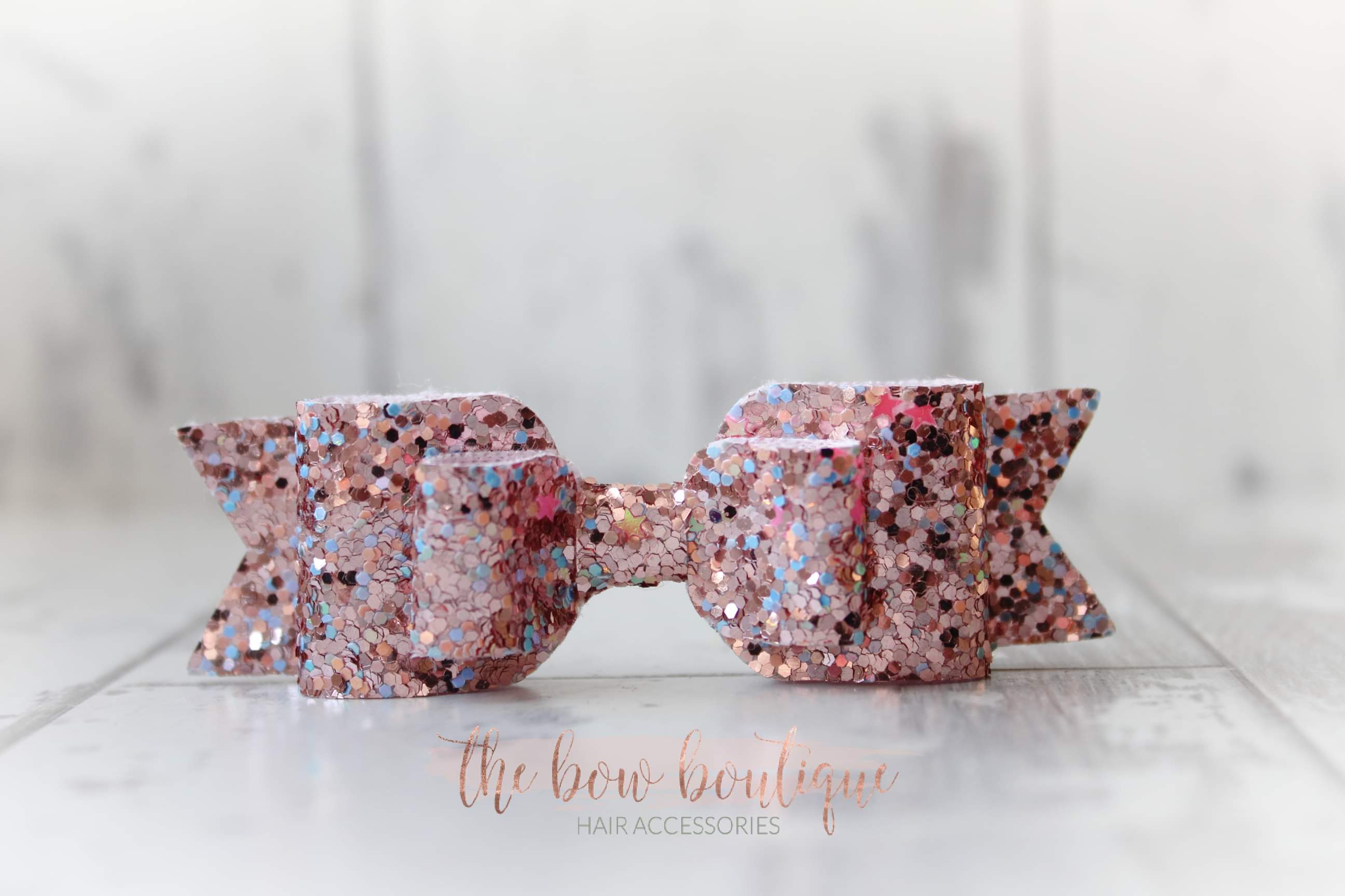 Double glitter bows | 20 colours | Clip or headband