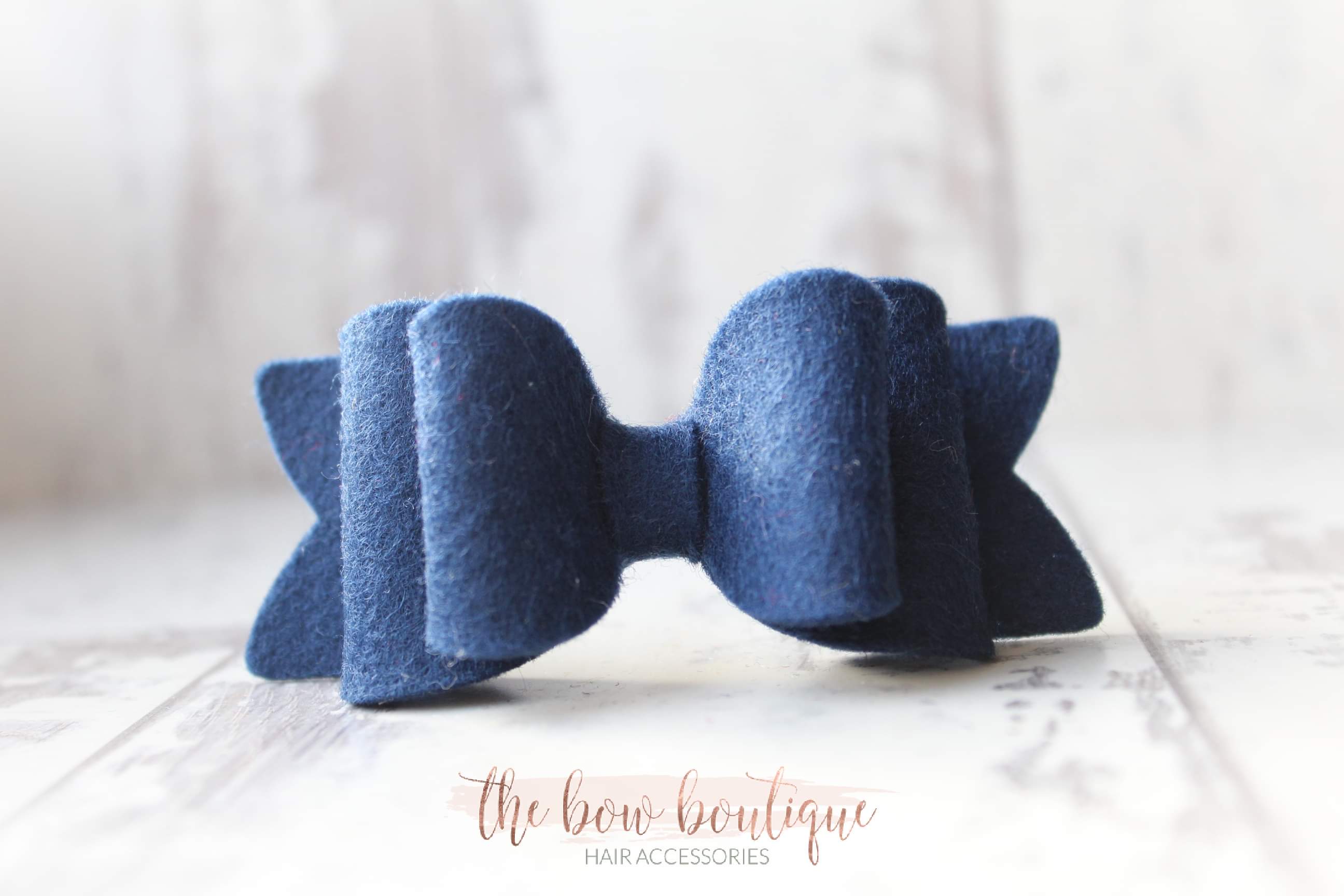 Chunky double felt bows | 23 Colours | Clip or headband