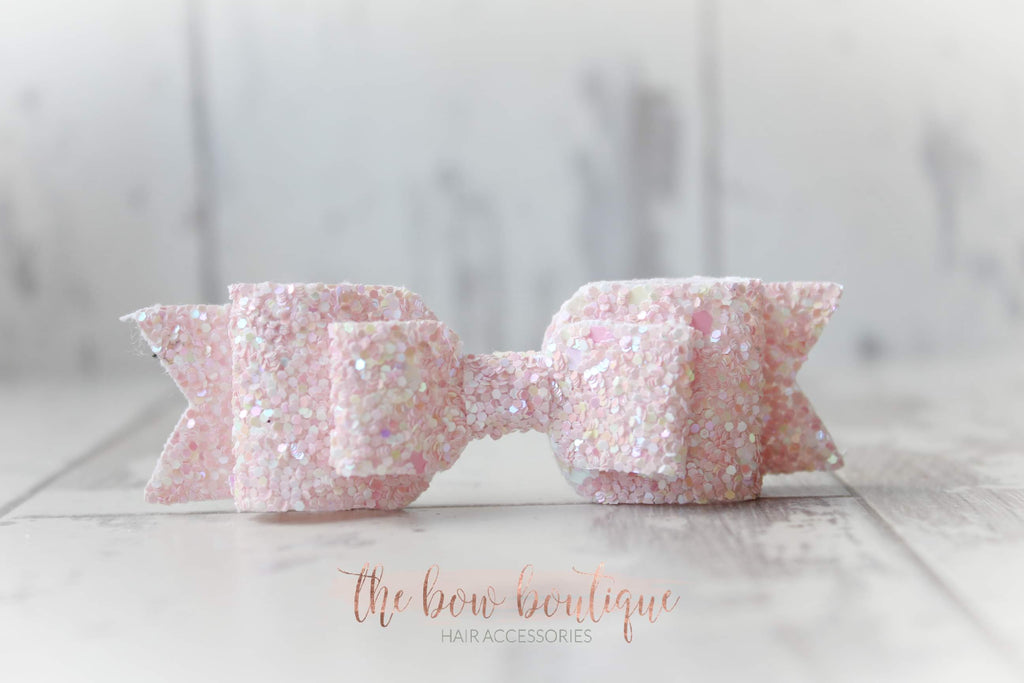 Double glitter bows | 20 colours | Clip or headband