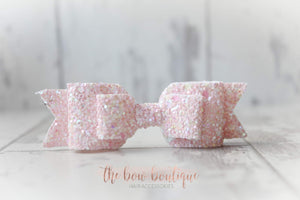 Double glitter bows (25 colours)