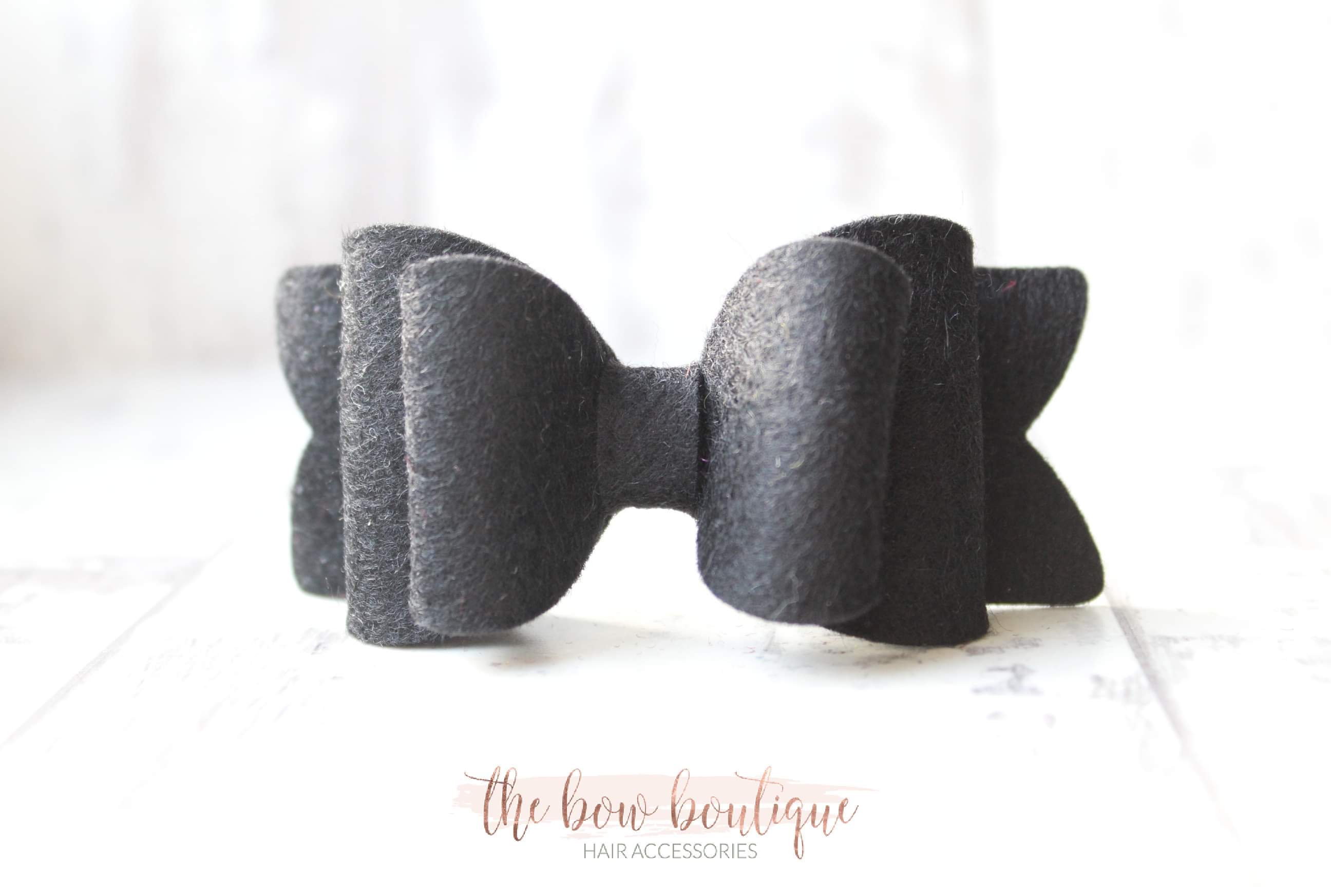 Chunky double felt bows | 23 Colours | Clip or headband