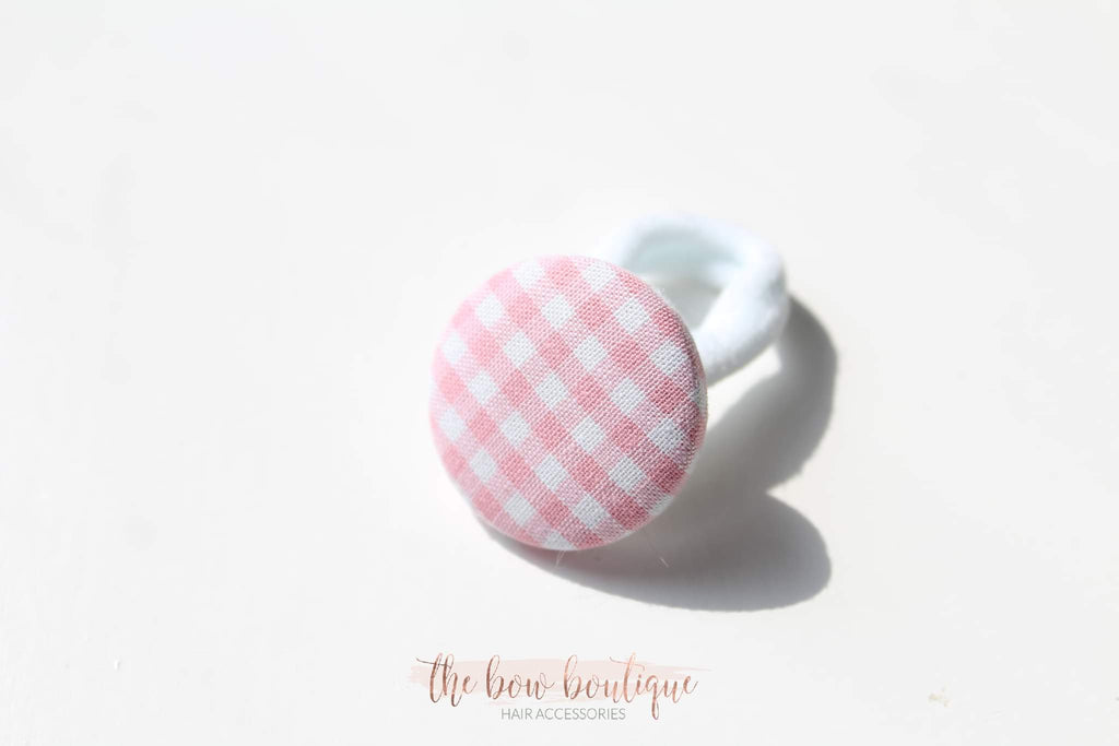 School gingham button bobbles | 8 Colours