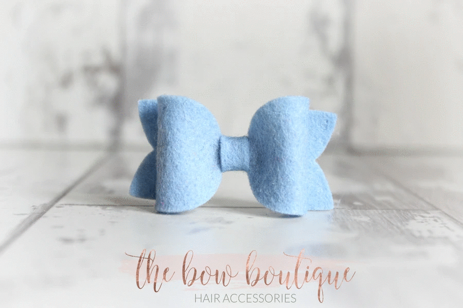Mini deluxe felt bows | 25 Colours | Clip or headband
