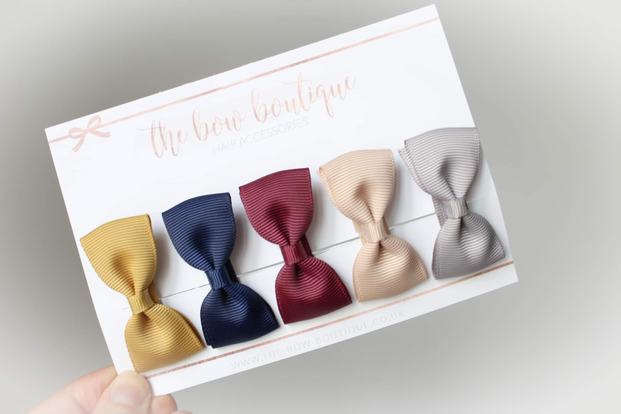 Autumn pinch bow set | Clips or bobbles | Standard size