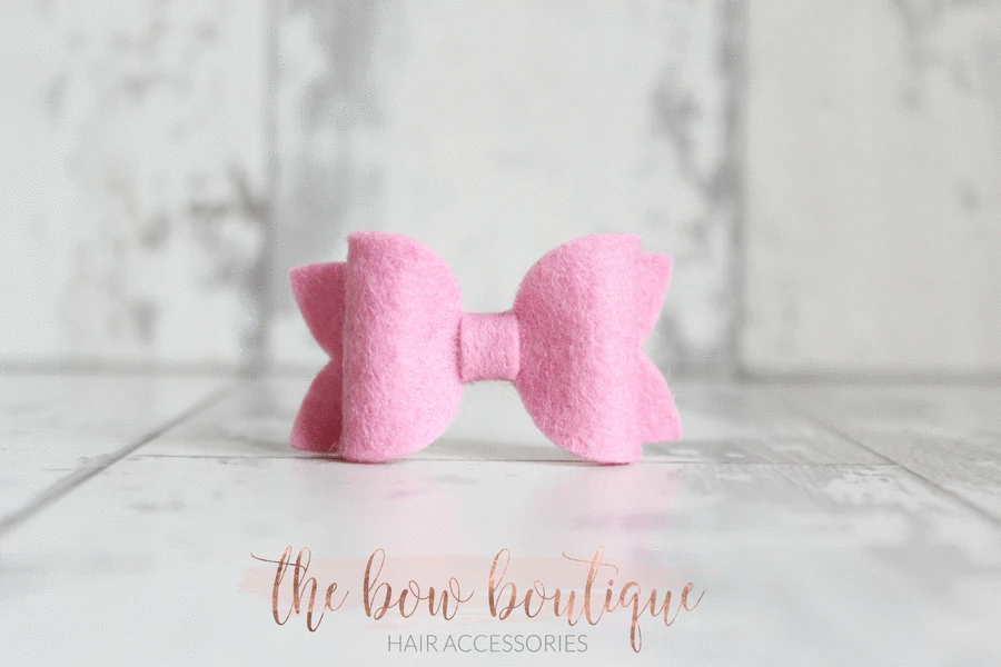 Mini deluxe felt bows | 25 Colours | Clip or headband