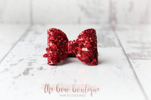 Load image into Gallery viewer, Mini glitter bows (25 Colours)