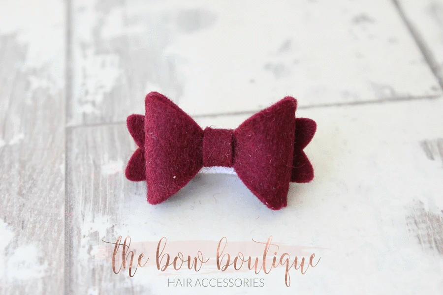 Mini baby felt bows | 25 Colours | Clip or bobble