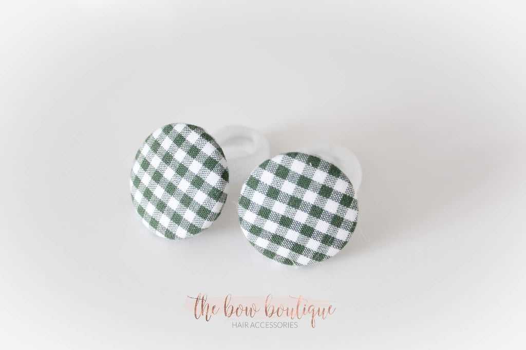 School gingham button bobbles | 8 Colours