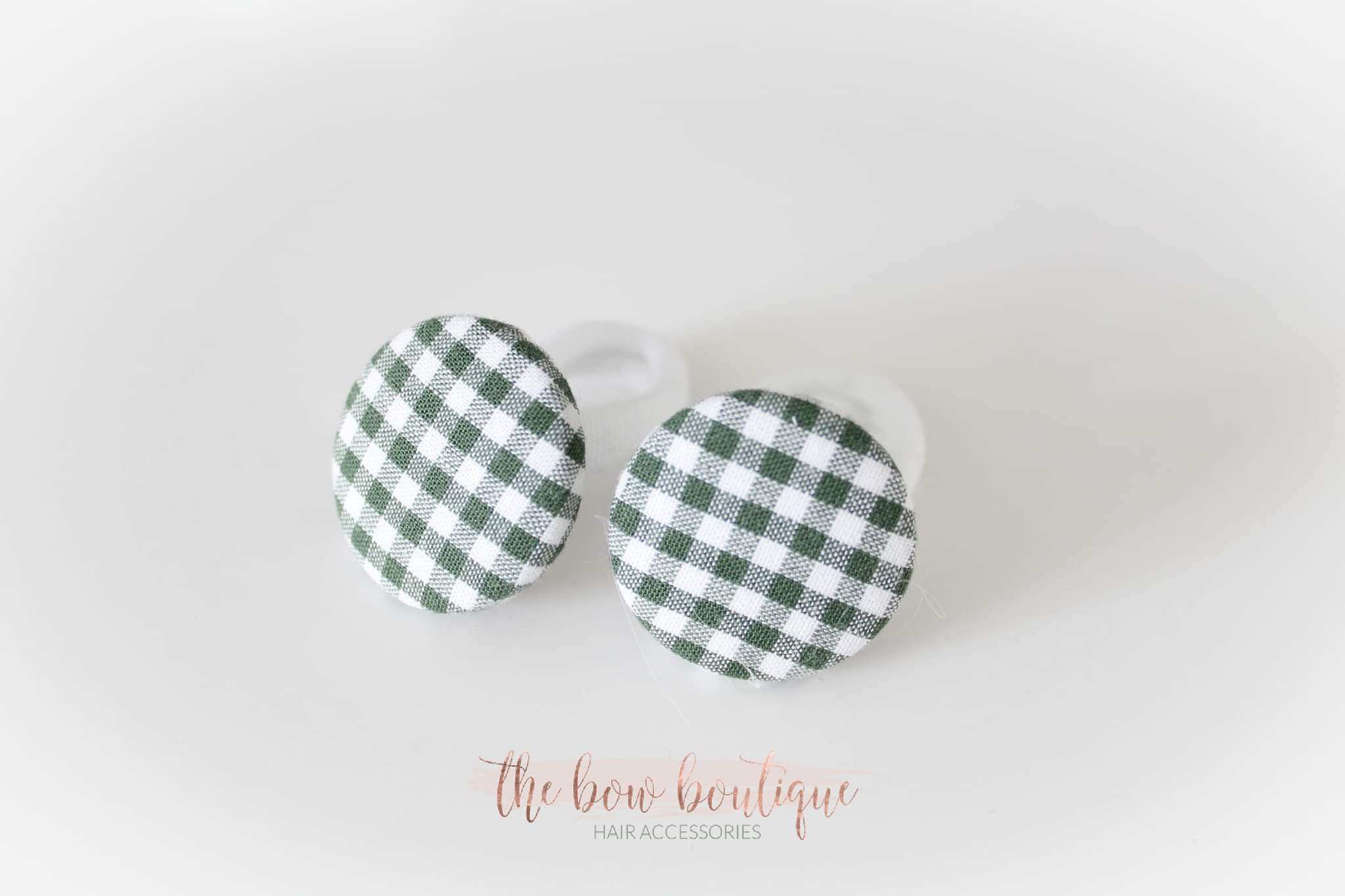 School gingham button bobbles | 8 Colours