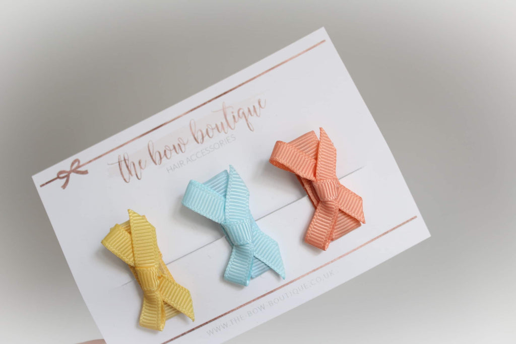 My first ribbon bow clip sets  | 9 sets