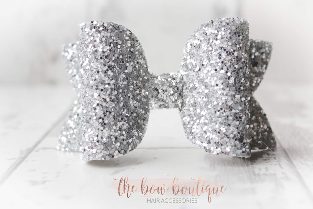 Large deluxe glitter bows | 23 colours