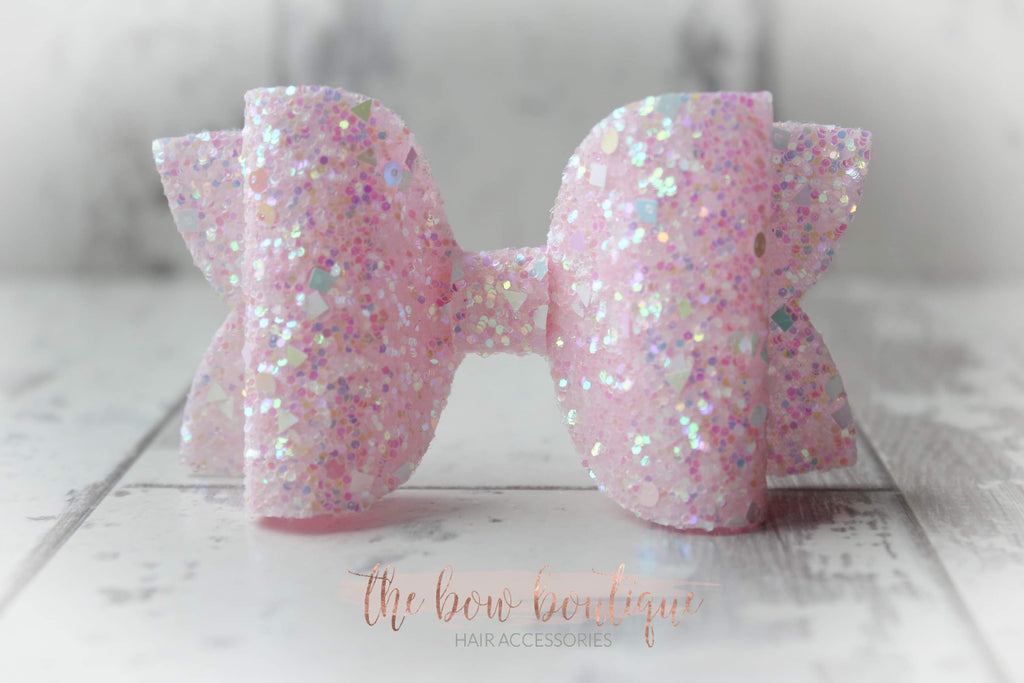 Large deluxe glitter bows | 23 colours