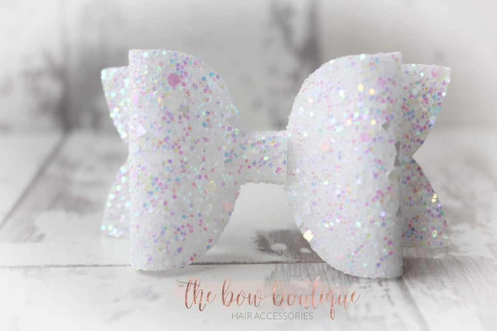 Large deluxe glitter bows | 23 colours