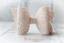 Load image into Gallery viewer, Large deluxe glitter bows (25 colours)