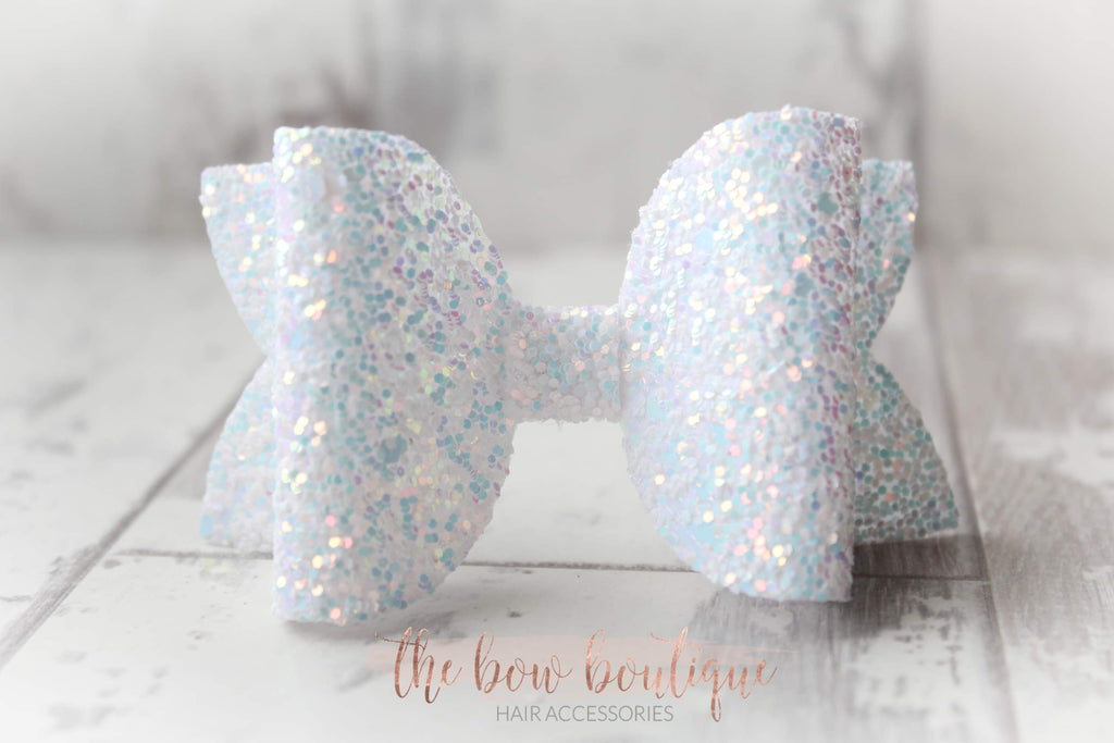 Large deluxe glitter bows | 23 colours