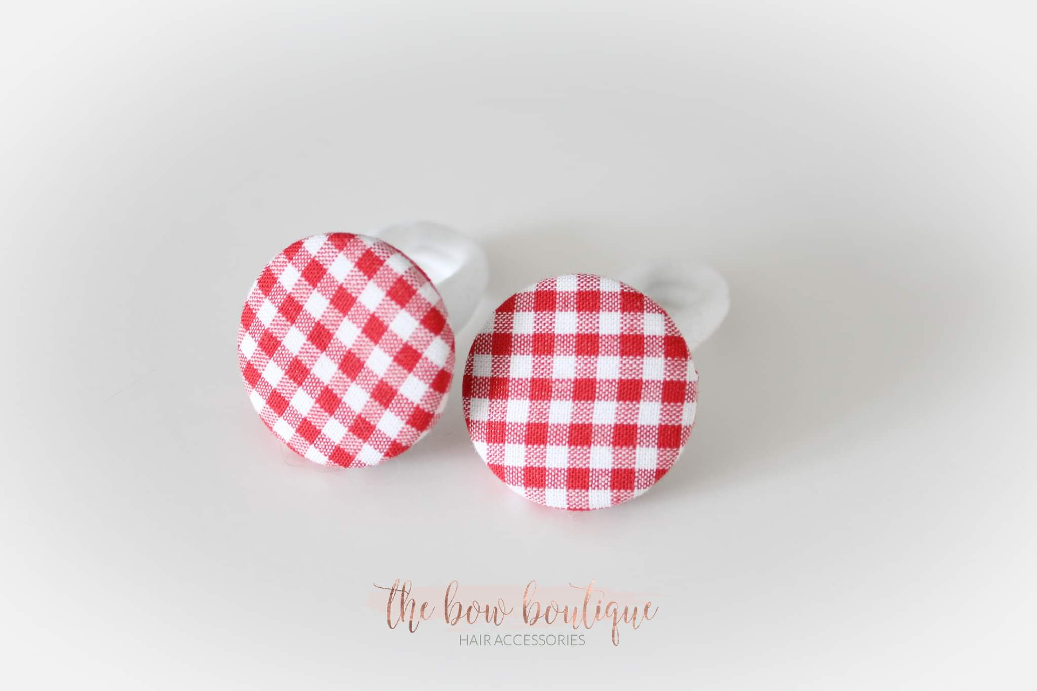 School gingham button bobbles | 8 Colours